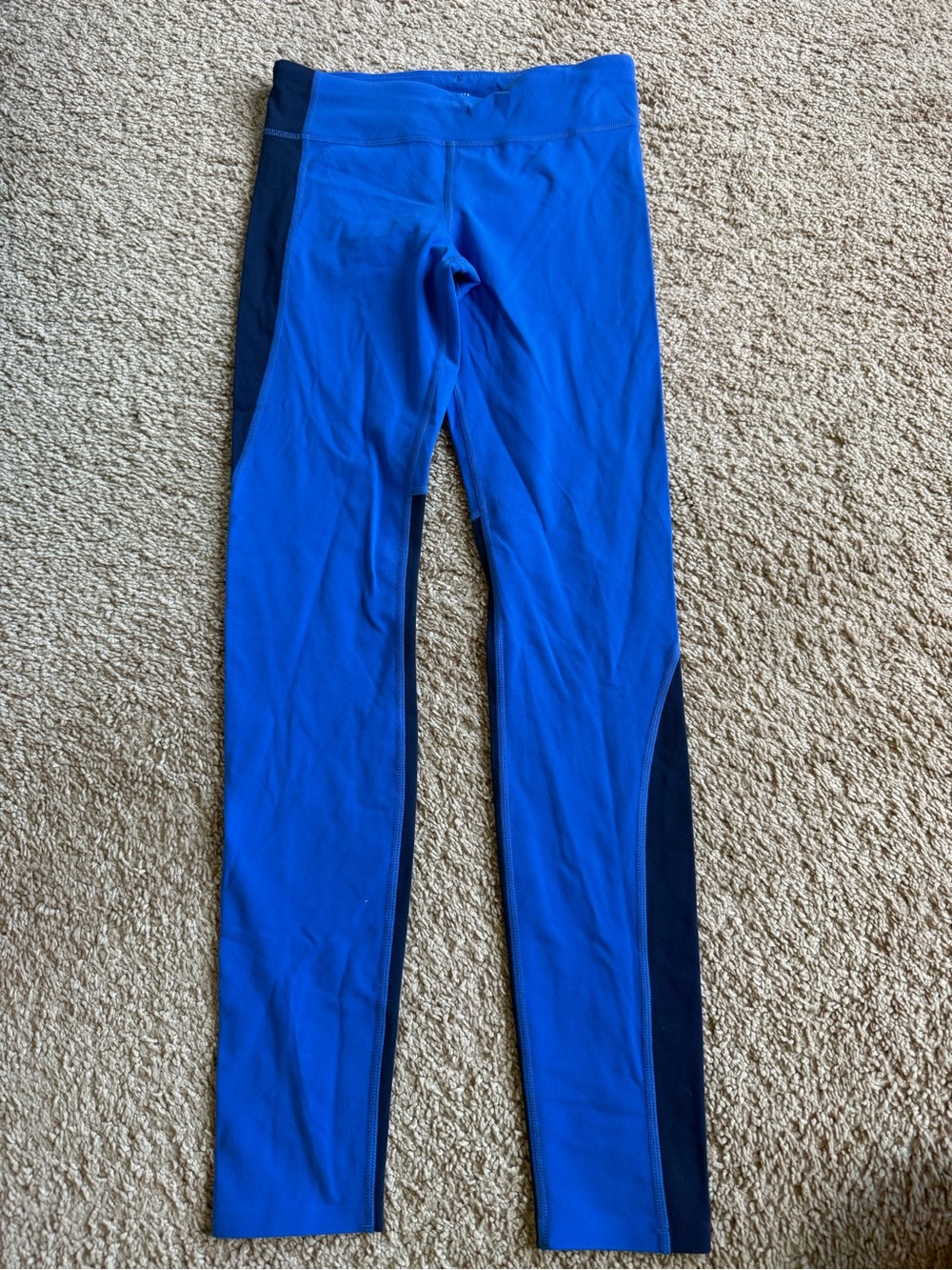 Athleta Girl Stop The Clock Colorblock Tights Blue Leggings Girls L/12